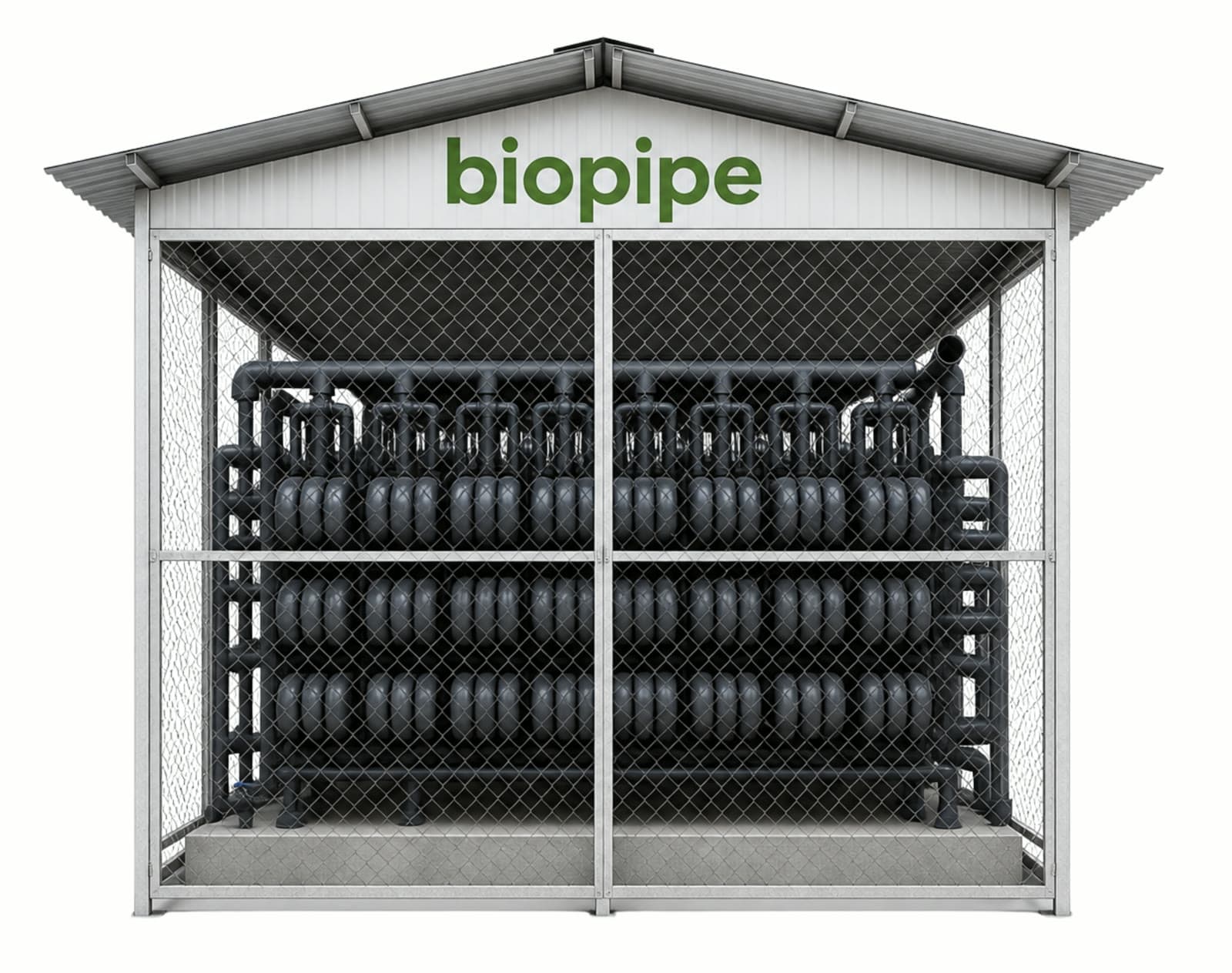 Biopipe modular wastewater treatment unit